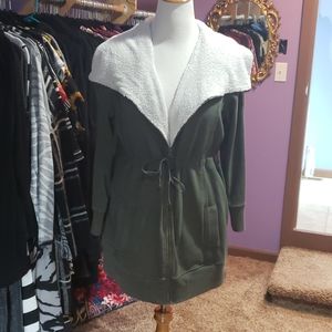 Old Navy Green Sherpa Sweater XL